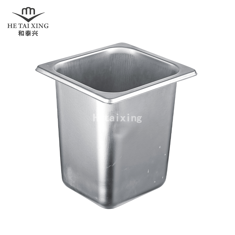 USA Type Food Serving Gastronorm Container 1/6 Size 200mm Deep Steaming Pans for Adaptive Kitchen Equipment