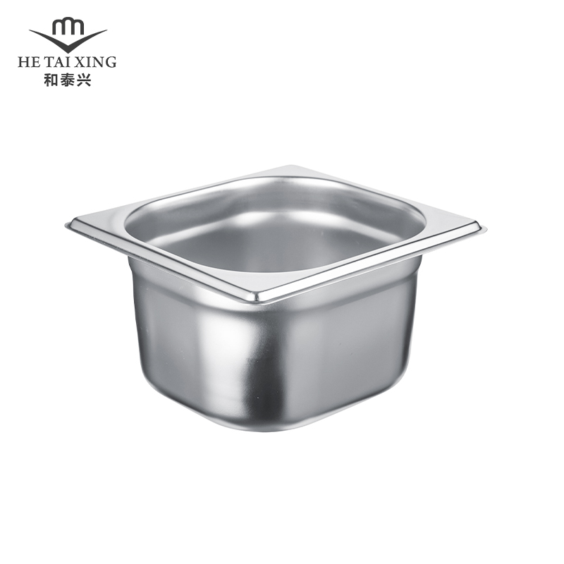 Food Serving Gastronorm Container 1/6 Pan 100mm Deep for Commercial Cookware