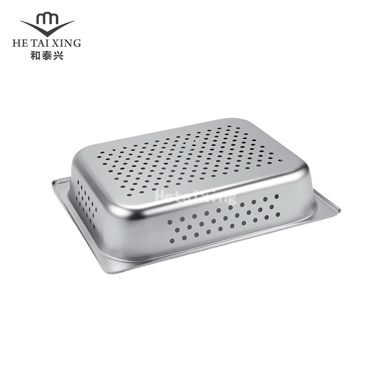Perforated US Gastronorm Pan 1/2 65mm Deep for Equipment for Commercial Kitchen