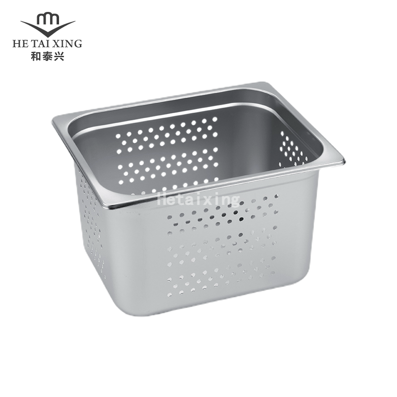 Perforated Japan Gastronorm Pan 1/2 200mm Deep Microwave Containers for Small Kitchen Utensils